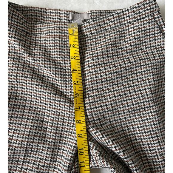 H&M Dress Pants Women's Size 4 Brown/Black Slash Pocket Plaid - Picture 5 of 9
